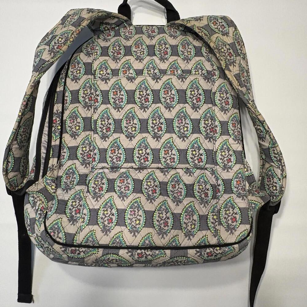 Vera Bradley Quilted Campus Backpack - Rare Pattern (Repair Opportunity) - Picture 2 of 16